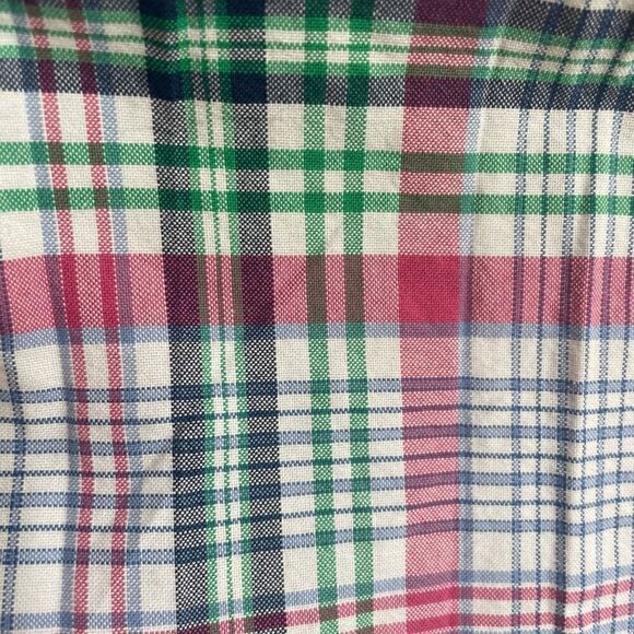 Ralph Lauren Pink Blue Green Plaid Summer Dress Big Girl Size 14 Wedding Easter - Picture 3 of 6